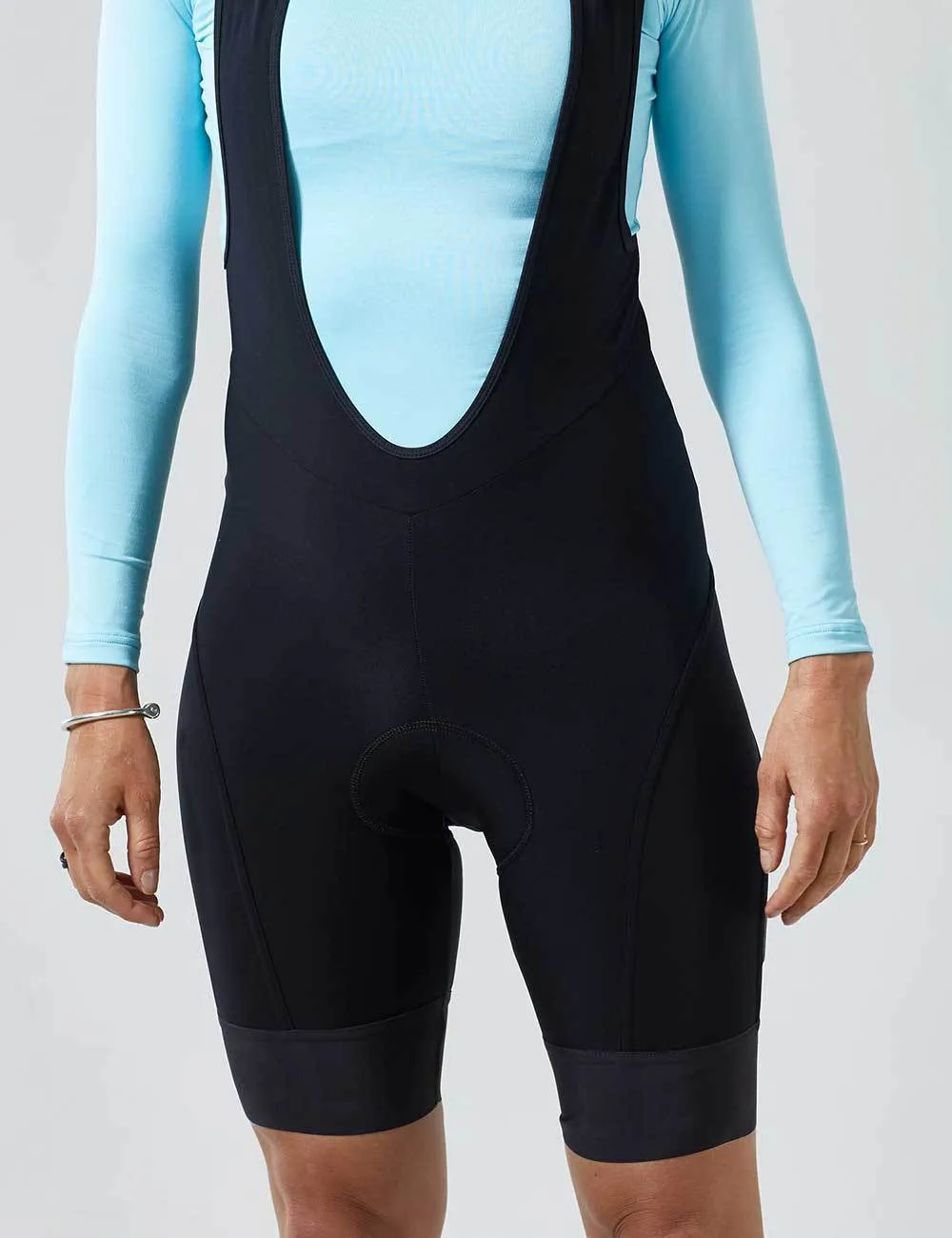 Womens Pro Blackout Therma Bib Shorts