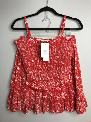Womens Size Med Misses Red Roxy Outfit
