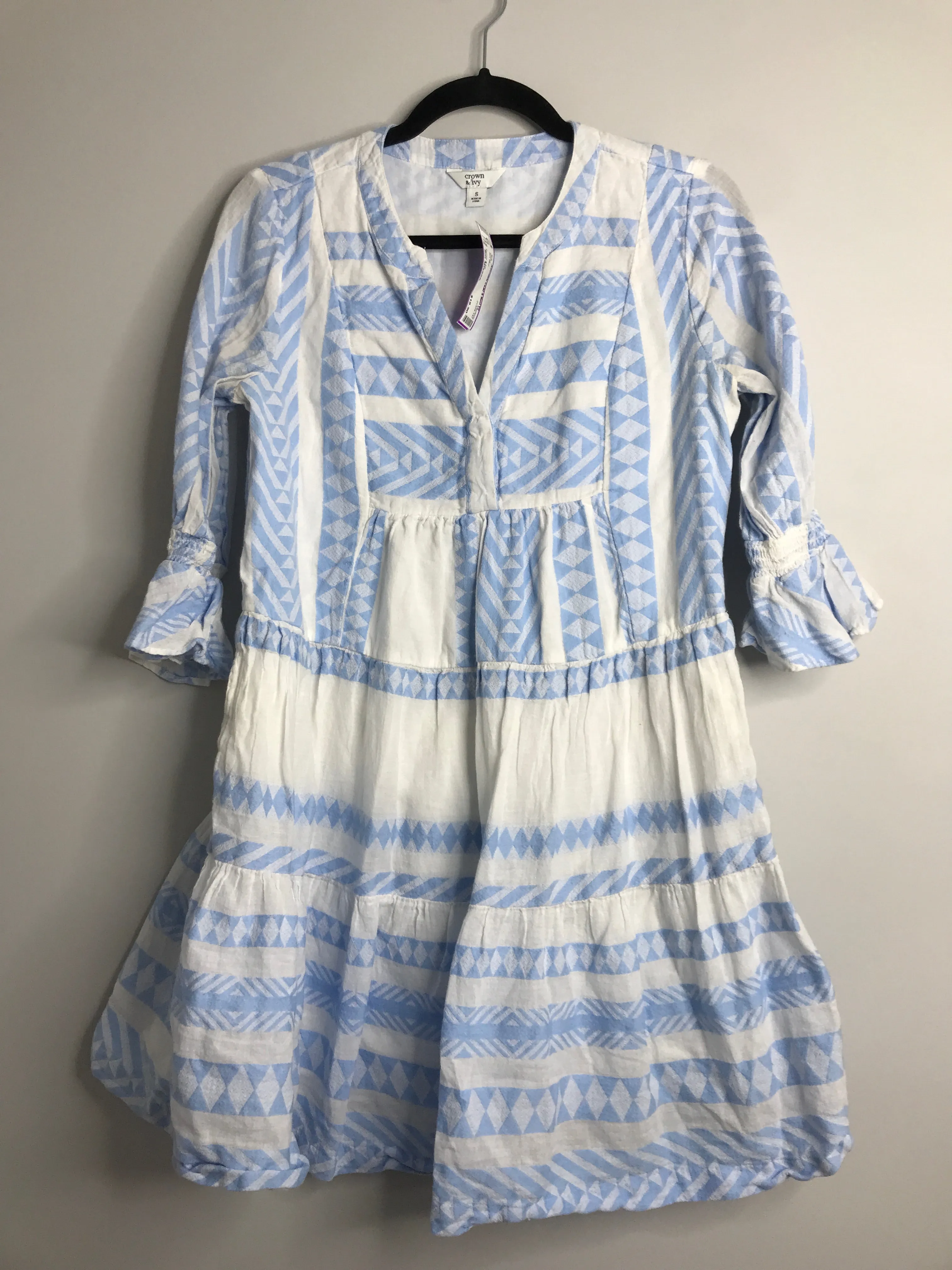 Womens Size Sm Misses Blue Crown & Ivy Dress