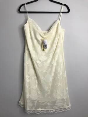 Womens Size XL Misses Cream Rewind Dress