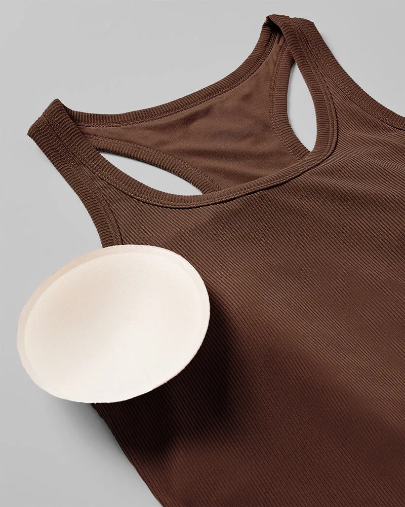 WOMEN'S SOFT RIB RACERBACK BRA TANK
