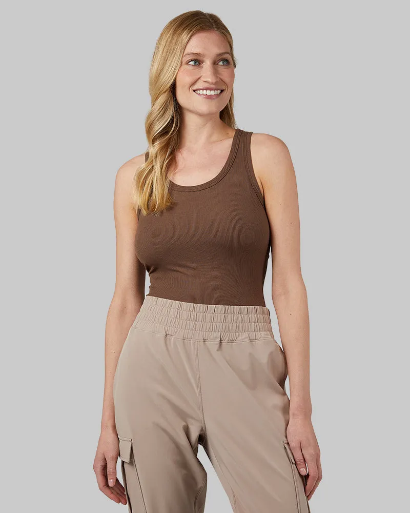 WOMEN'S SOFT RIB RACERBACK BRA TANK