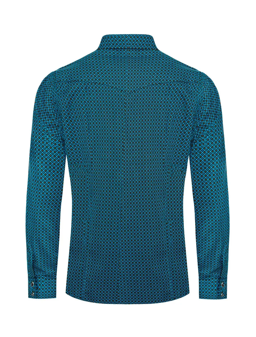 Women's Western Print Shirts -LS100-106