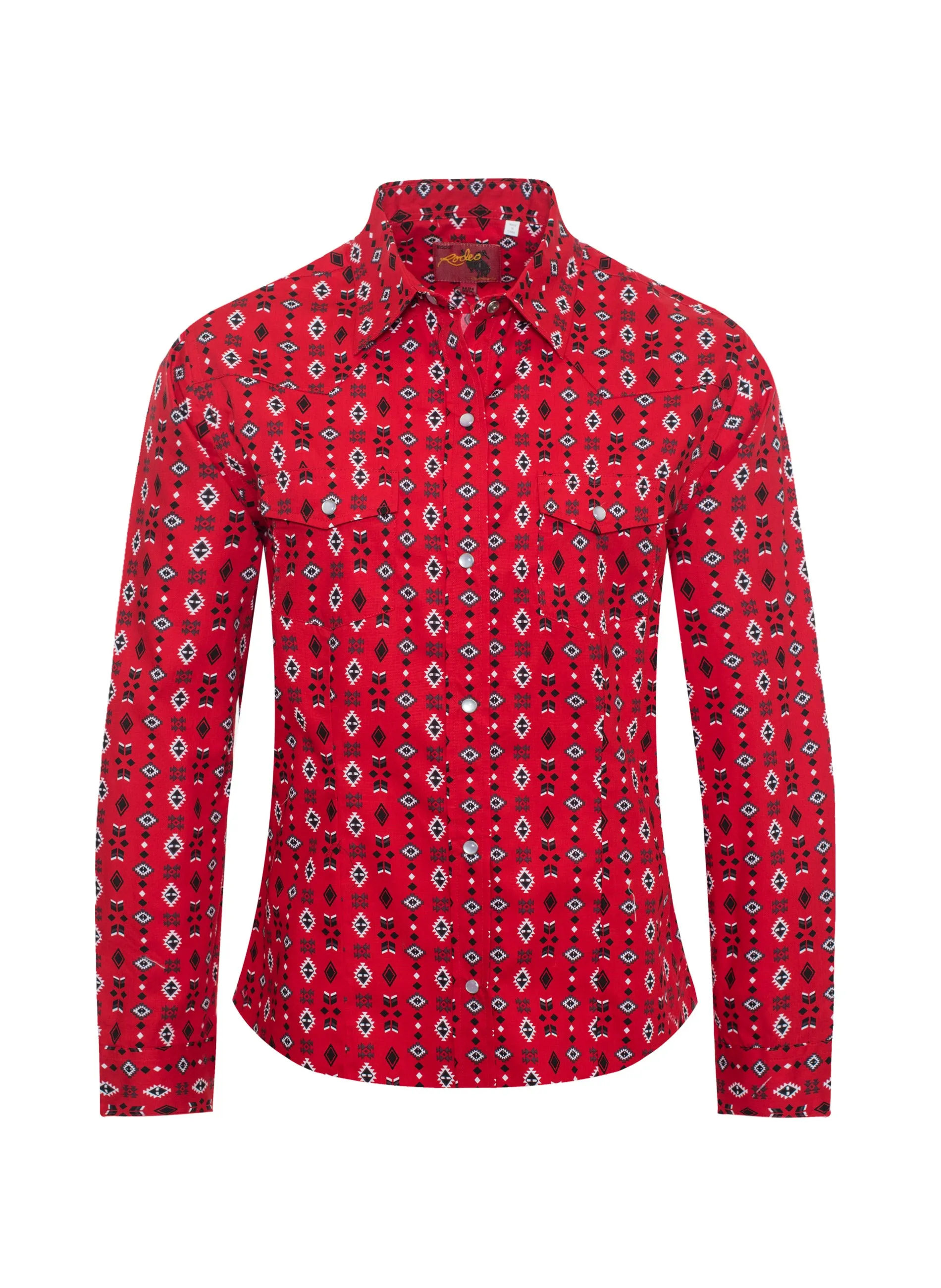 Women's Western Print Shirts-LS100-116