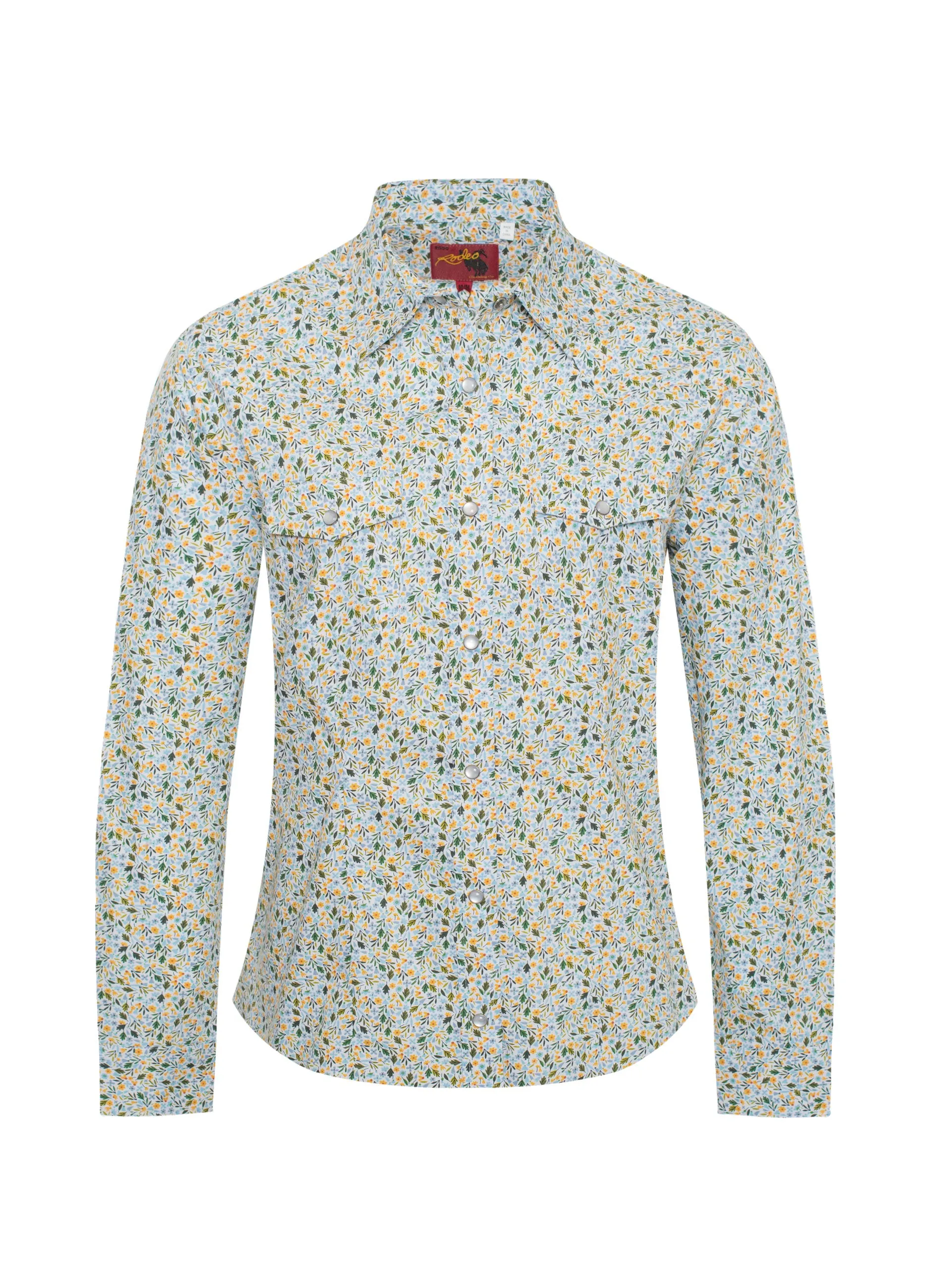 Women's Western Print Shirts-LS100-125