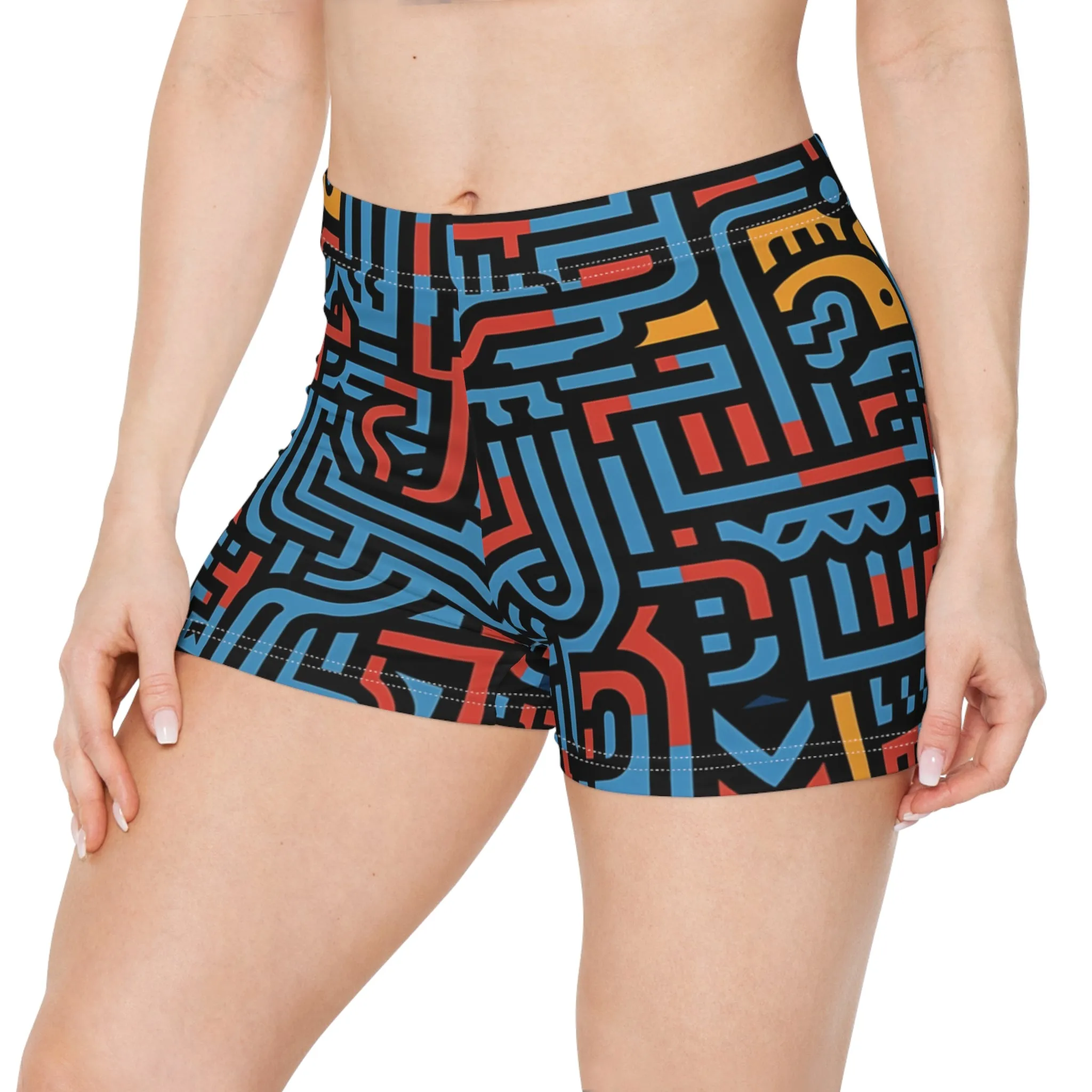 Workout Shorts - Linear Philadelphia Stripes