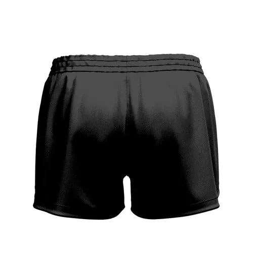 Worrigee Curved Hem SlimFit HP Shorts Girls/Ladies High Thigh Black