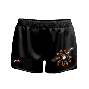 Worrigee Curved Hem SlimFit HP Shorts Girls/Ladies High Thigh Black