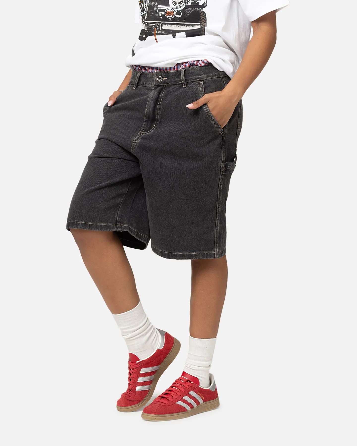 X-Large Denim Work Shorts Pepper